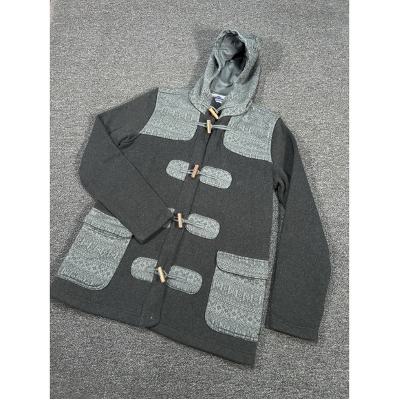 Patagonia Jackets & Blazers - Patagonia Better Sweater Icelandic Coat Women's XL Black Aztec Toggles Duffle